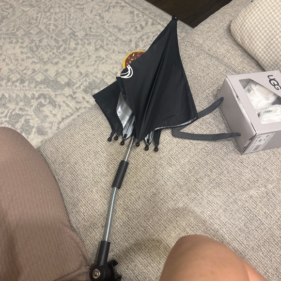 Black and Silver Umbrella - Picture 5 of 5